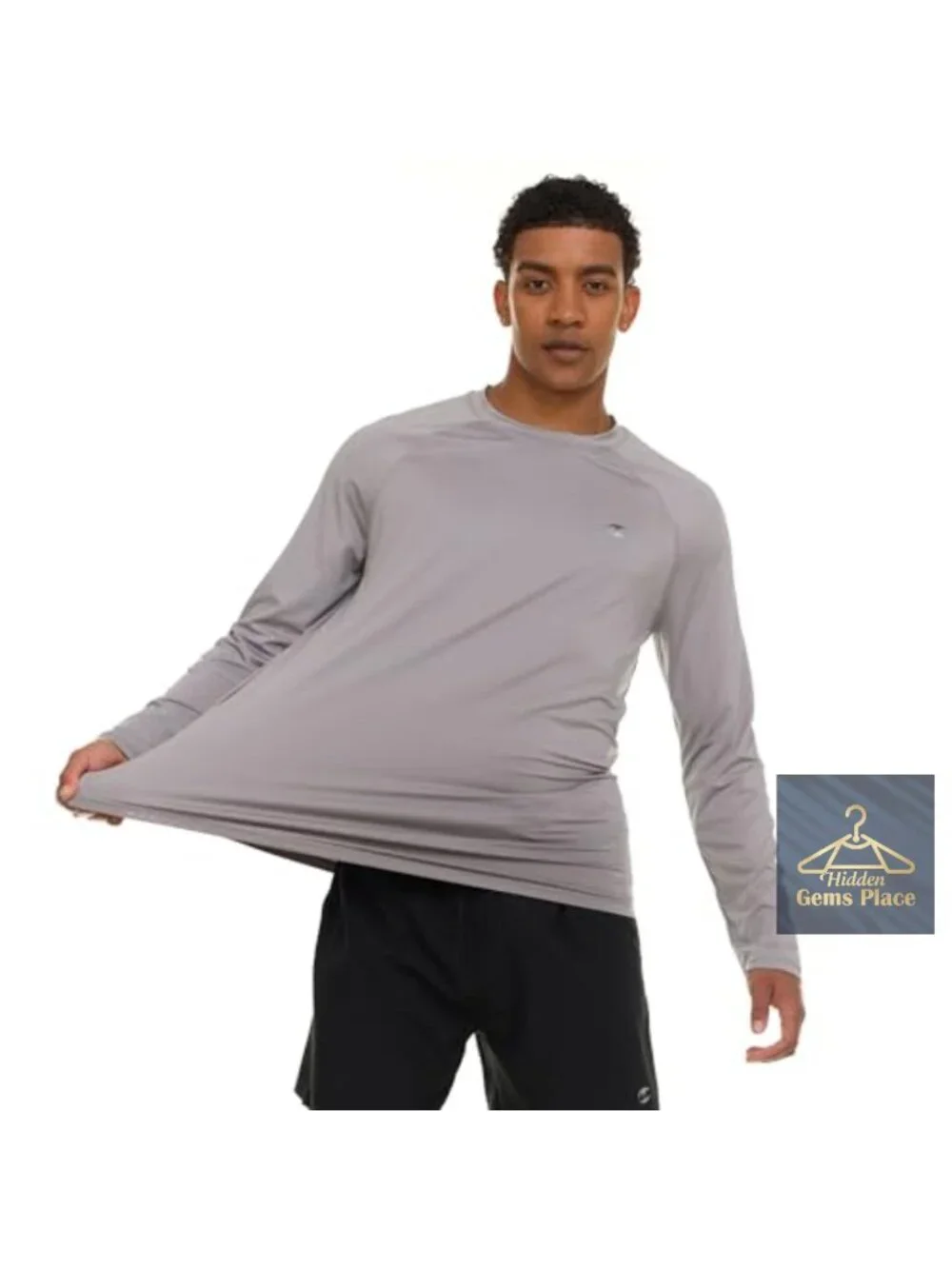 Men's UPF 50+ Long Sleeve Rash Guard Quick Dry Swim Shirt